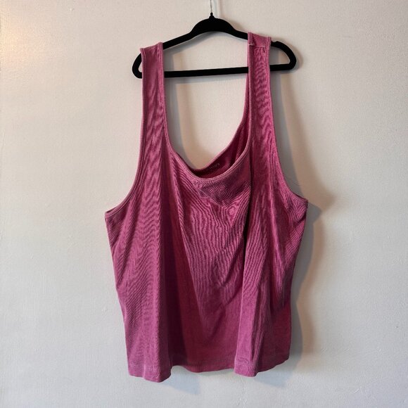Pink Old Navy Cropped Tank Top - Picture 1 of 1